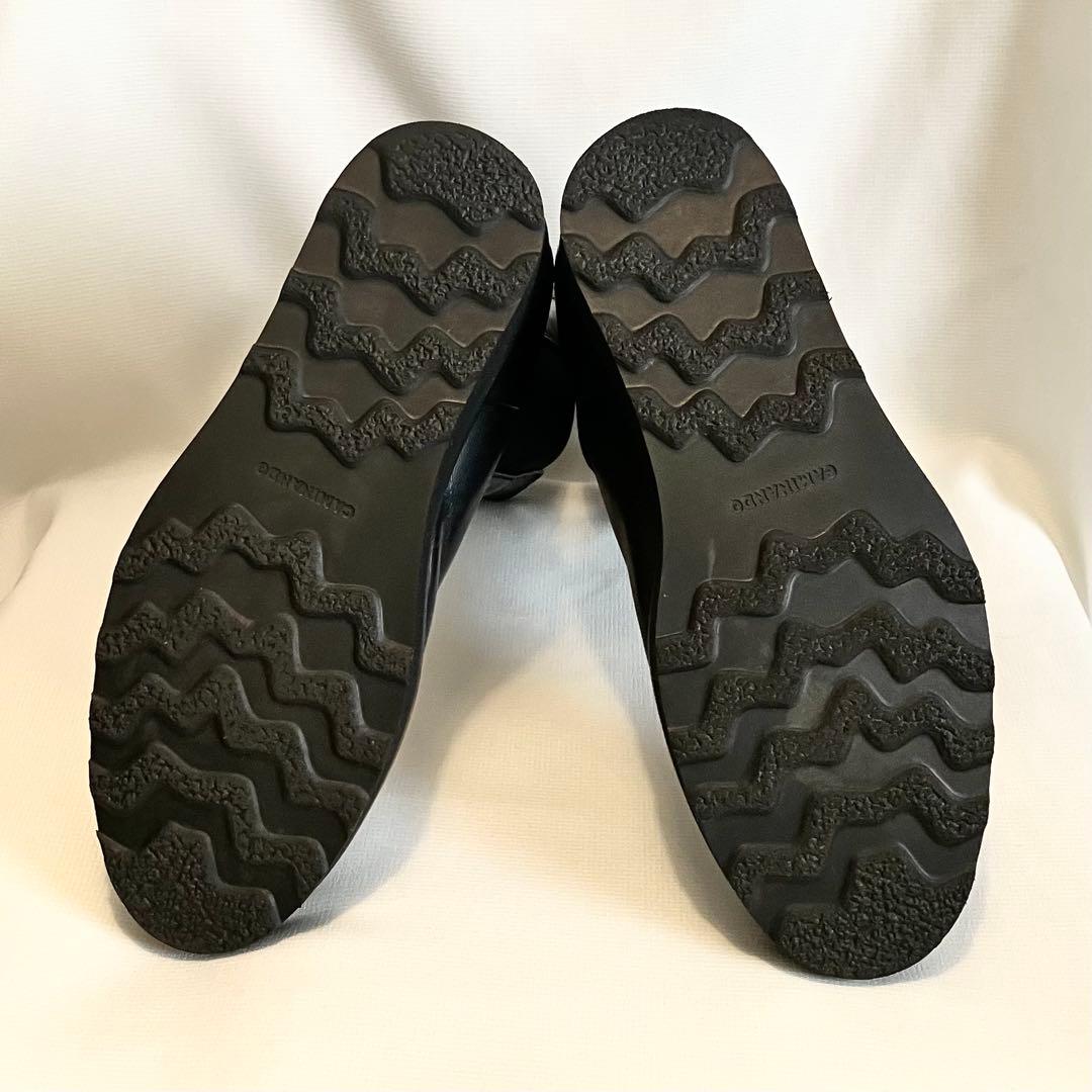 【CAMINANDO】カミナンド 24㎝ サイドゴアブーツ 黒 レザー