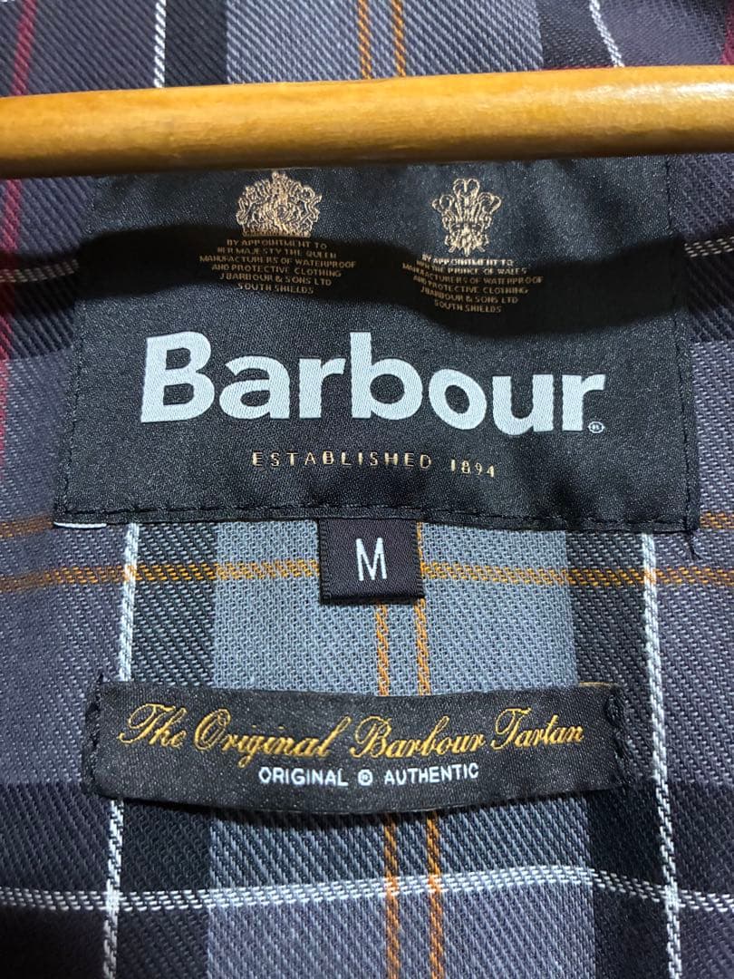 Barbour スペイ　オイルド ブラック ジャケット Mサイズ