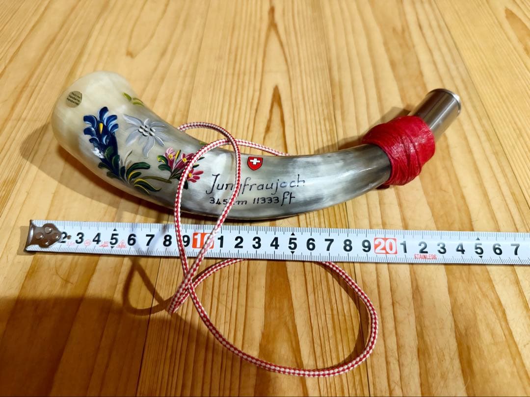 法螺貝の歌口とスイスアルプスホルンのヒュージョン❣️ほら貝　ホラガイ　水牛の角笛