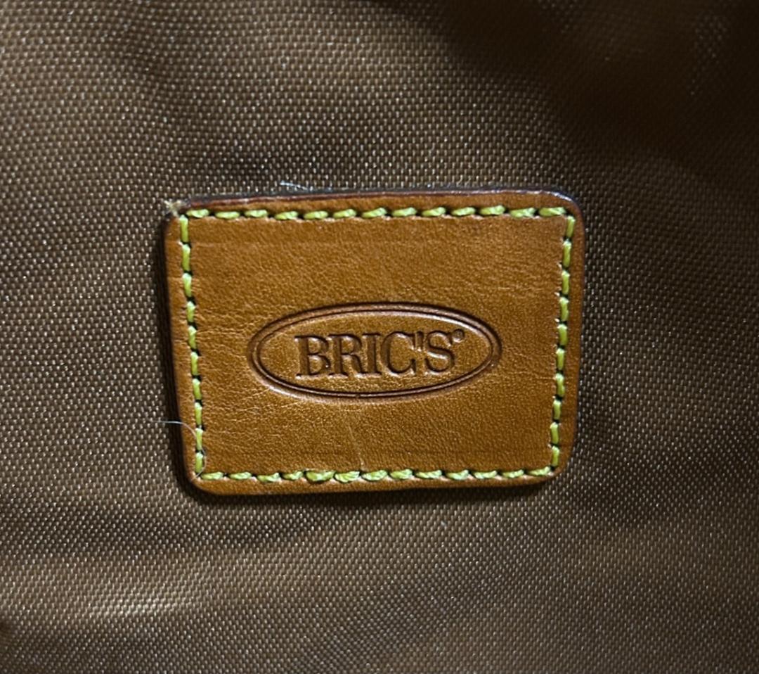 大容量☆BRIC'S ブリックス ボストンバッグ リザード型押し レザー 茶色