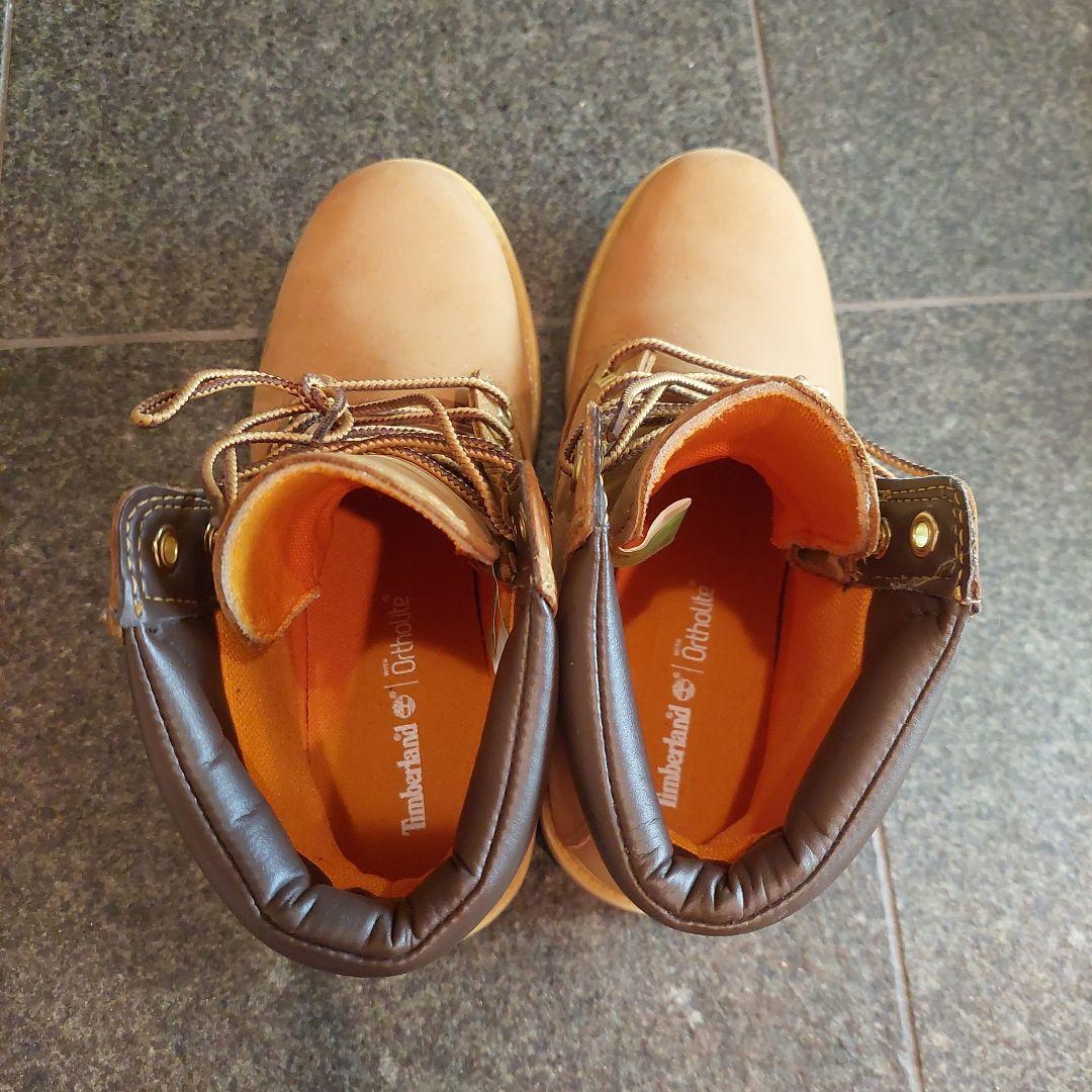 【ハン】Timberland ベージュ ハイカットブーツ