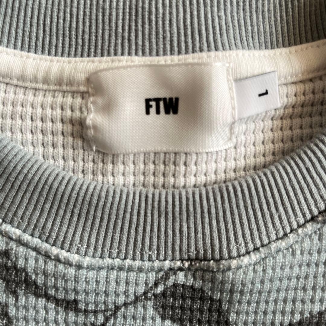 FTW バラ柄 グレー 長袖サーマル　L