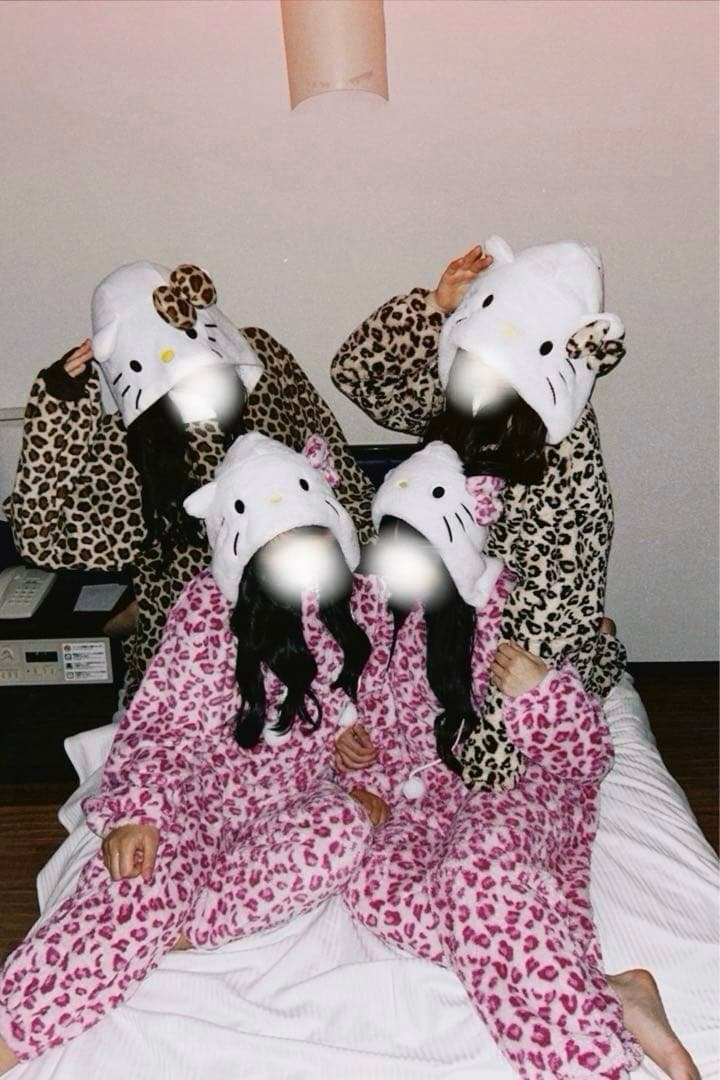 GRL ヒョウ柄キティ着ぐるみパジャマ