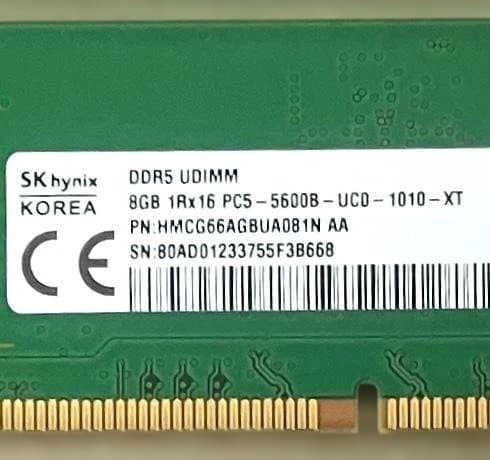 k*i様 SK hynix DDR5 8GB 5600Mbps メモリ