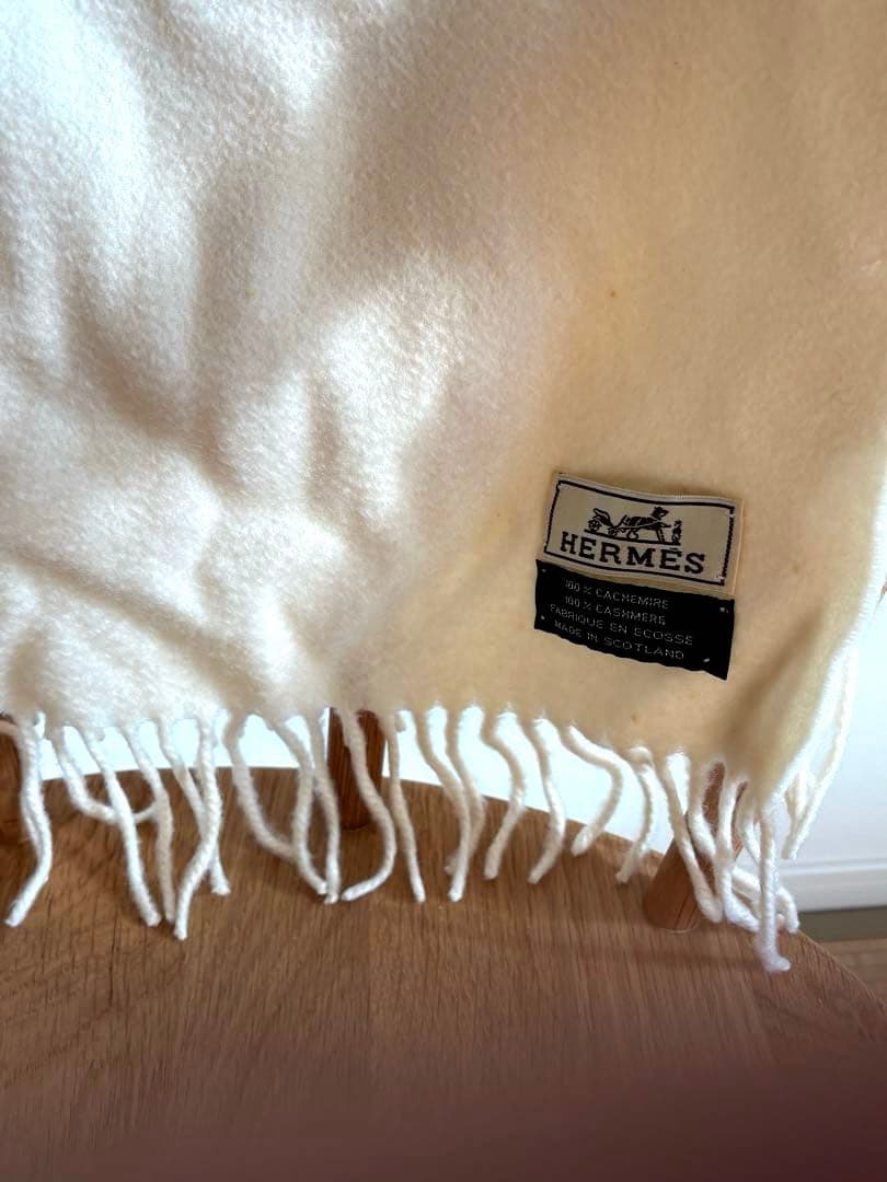 HERMES アイボリー ストール