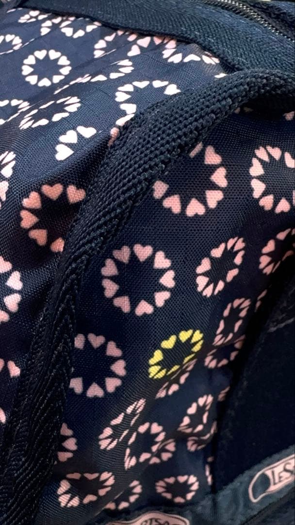 LeSportsac ネイビー 花柄 ボストンバッグ 旅行鞄 レスポートサック