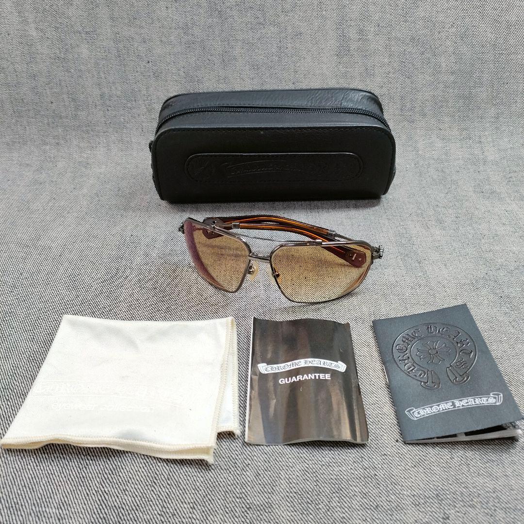 美品 クロムハーツ サングラス CHROME HEARTS ダガーメガネ正規保証