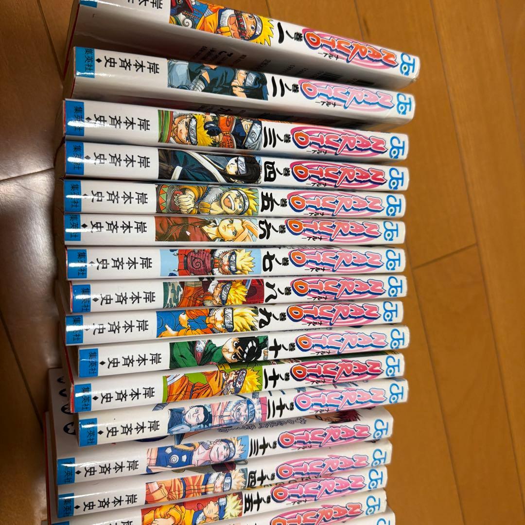 ナルト 1〜44巻 タイトルが縦に書いてある下の部分に傷が5巻ほどあります。