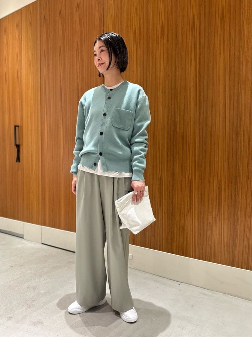 CABaNトゥモローランド★コットンカシミヤクルーネックカーディガン