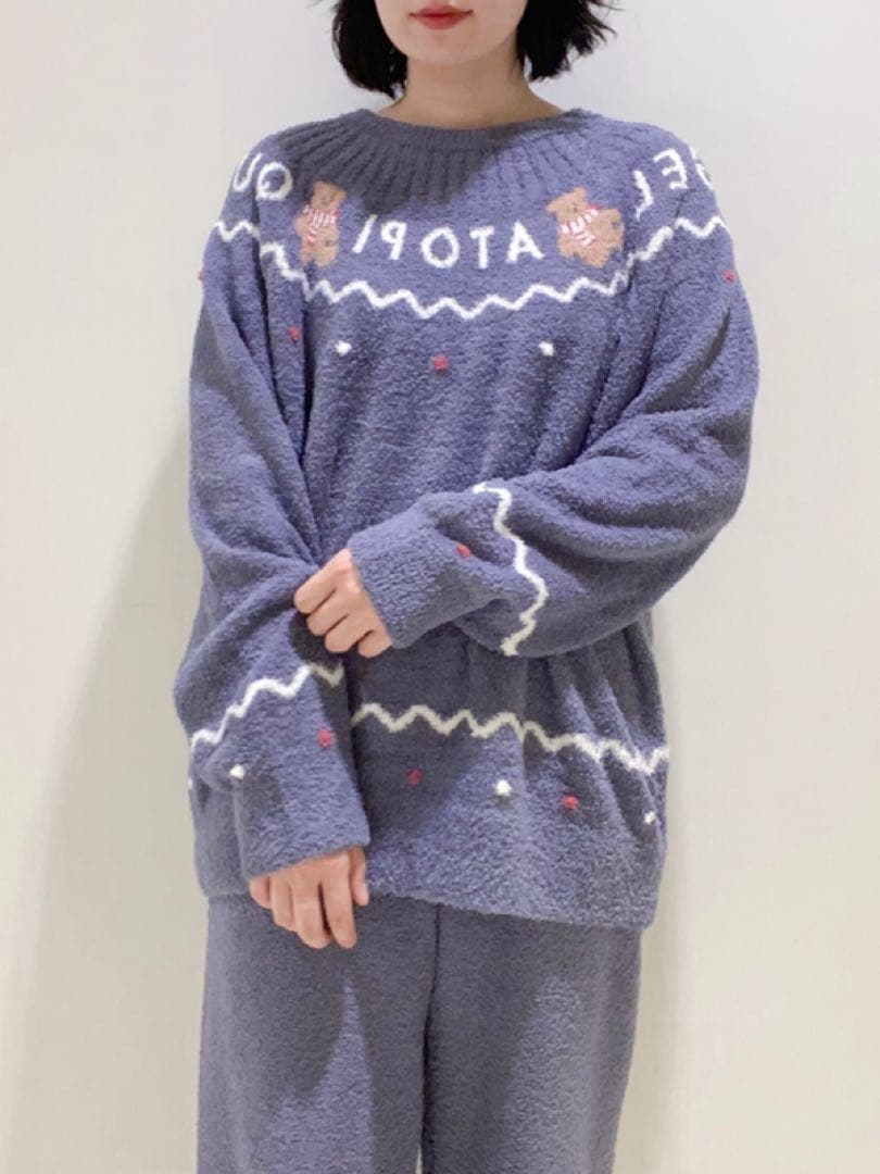 新品♡正規品♡ジェラートピケ ノルディックプルオーバー&ロングパンツ ネイビー