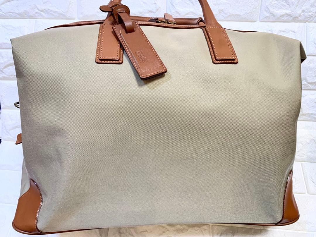 【美品】DAKS ボストンバッグ ベージュ/ブラウン