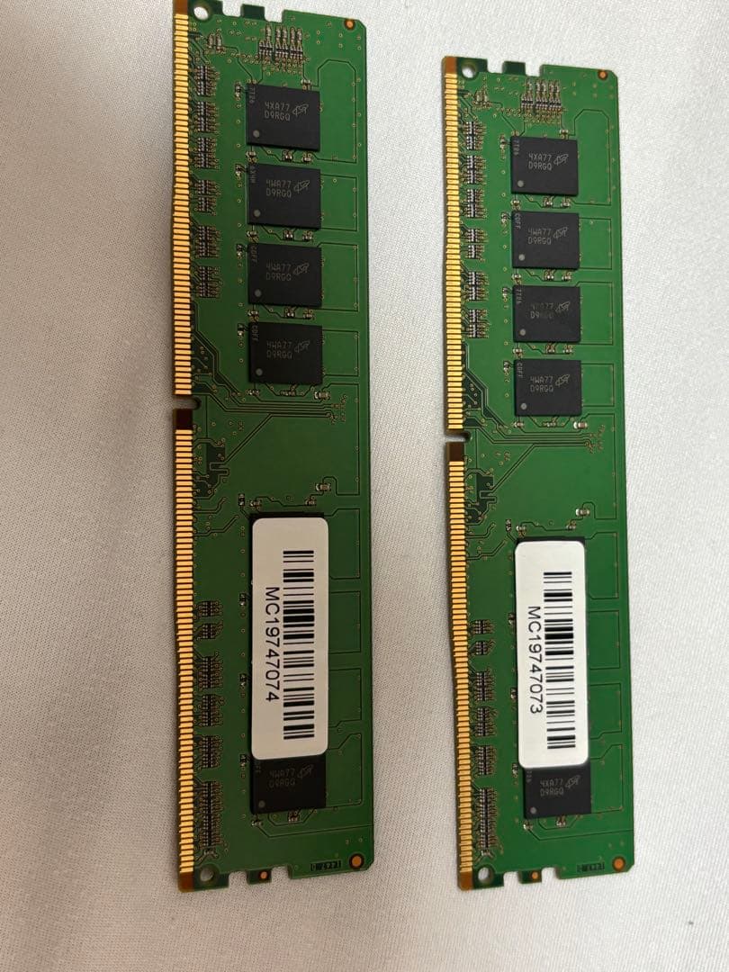 クルーシャル　8GB DDR4メモリ2枚セット 合計16GB 2133MHz
