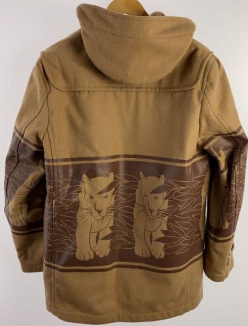美品★SOFTMACHIN/ソフトマシーン PANTHER COAT CAMEL