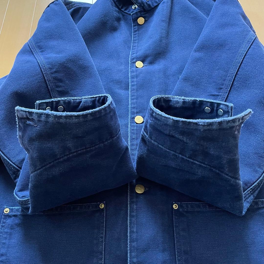 【42|USA製】Carhartt ミシガンチョアコート ネイビー ステューシー