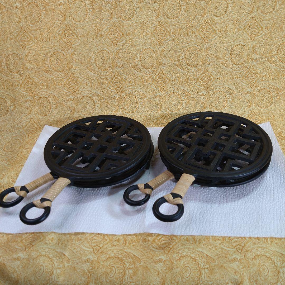 【Bamikiさま宛】鋳鉄製フライパン・鍋敷き／4個セット