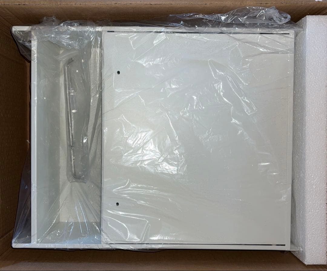 前が開く 隠せる 調味料ラック ホワイト