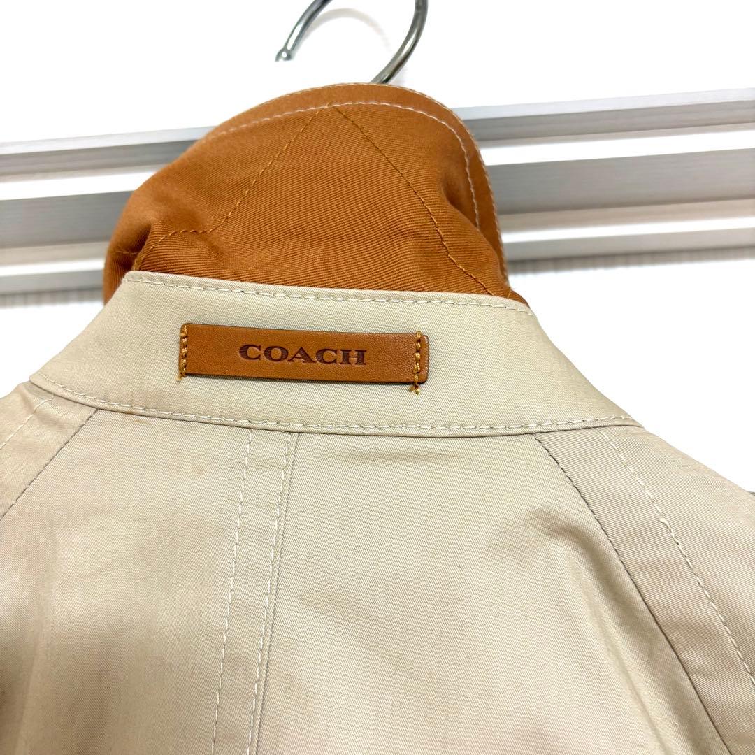 美品COACH ショートトレンチコート