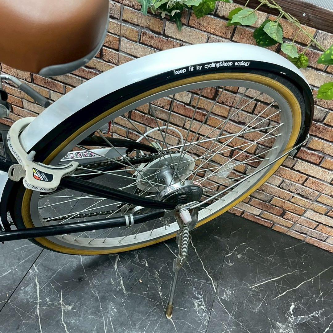 【93】子供用自転車 子供車 MAHALO ブラック 24インチ 変速付き