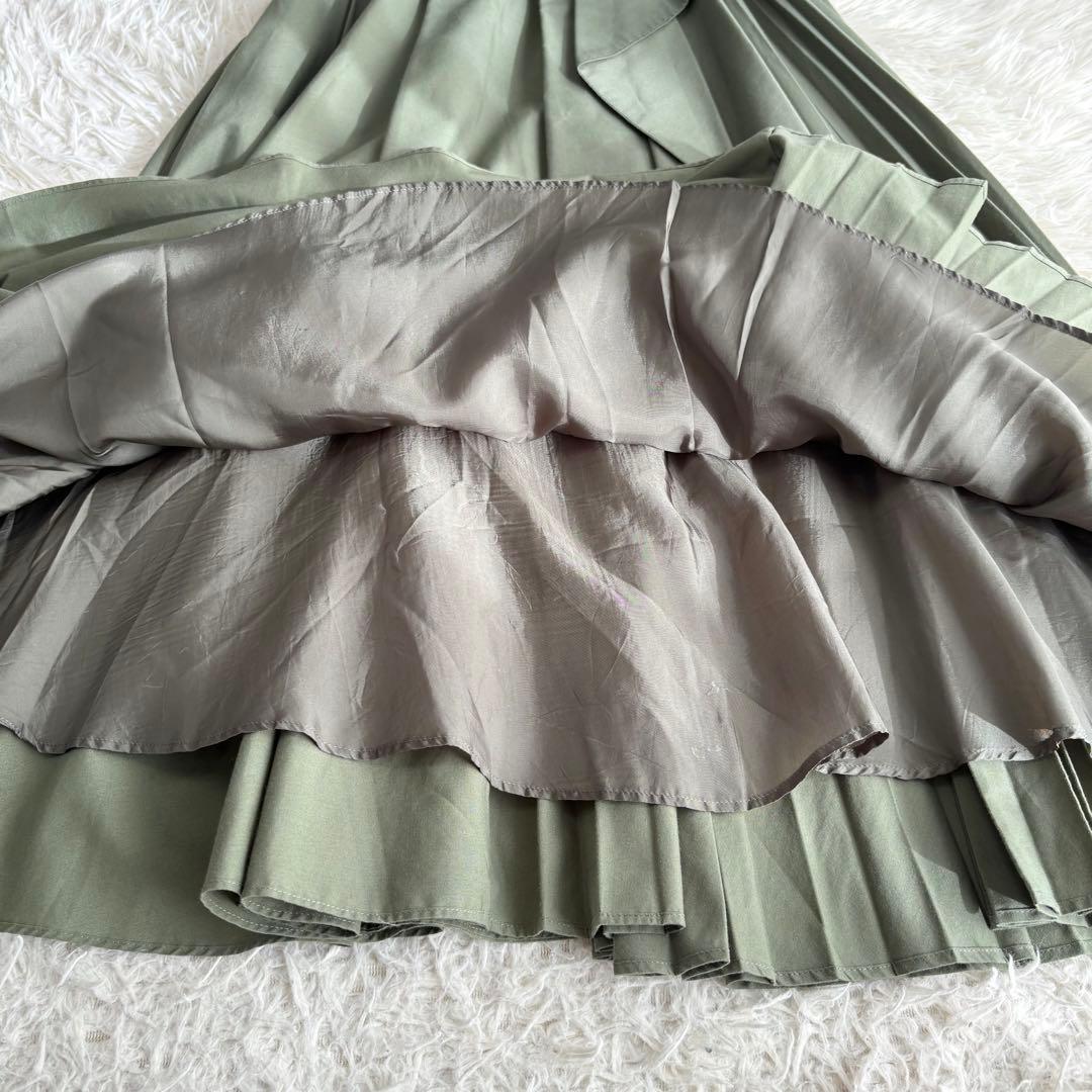 極美品★SHE TOKYO Blenda アシンメトリー プリーツスカート 36