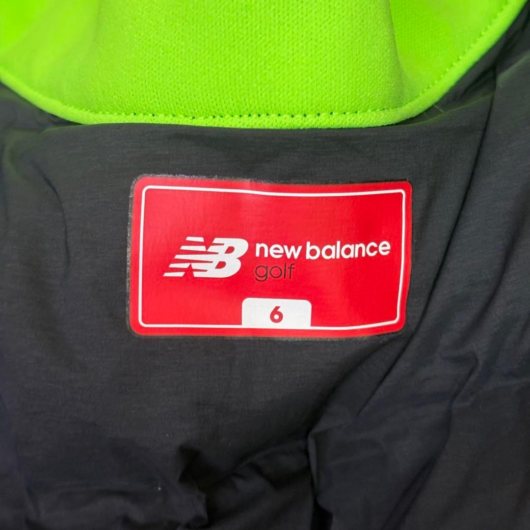 未使用級　New Balance ダウンベスト　ゴルフ ベスト 黒/緑 6
