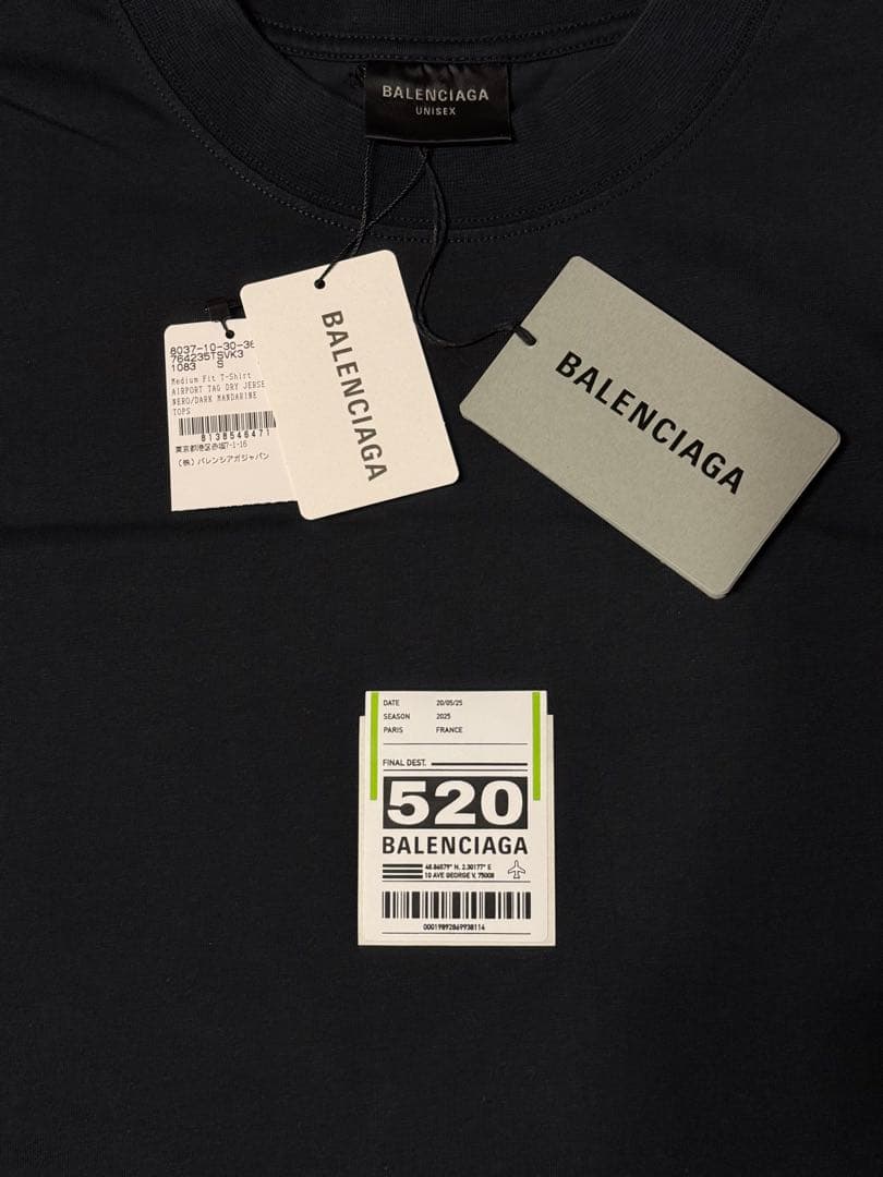 ［きなこ］BALENCIAGA AIRPORT TAG Tシャツ Sサイズ