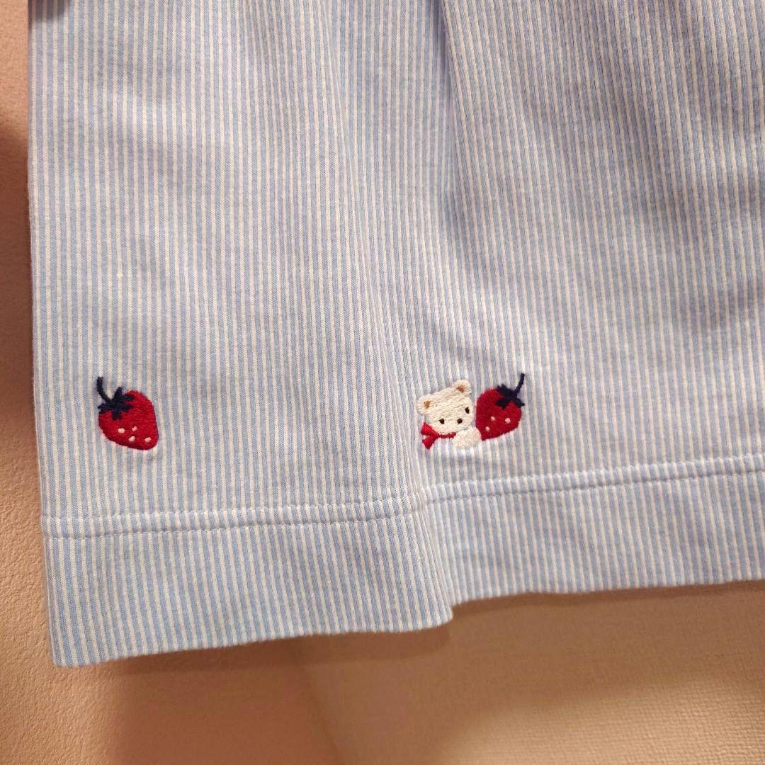 familiar いちご チュニック ワンピース 80