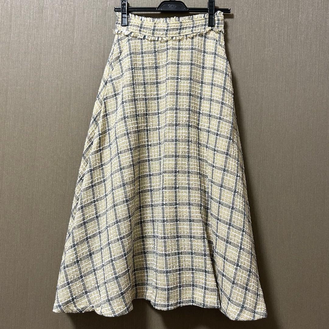ジャケット・アウター idem tweed lady jacket/tweed flare skirt