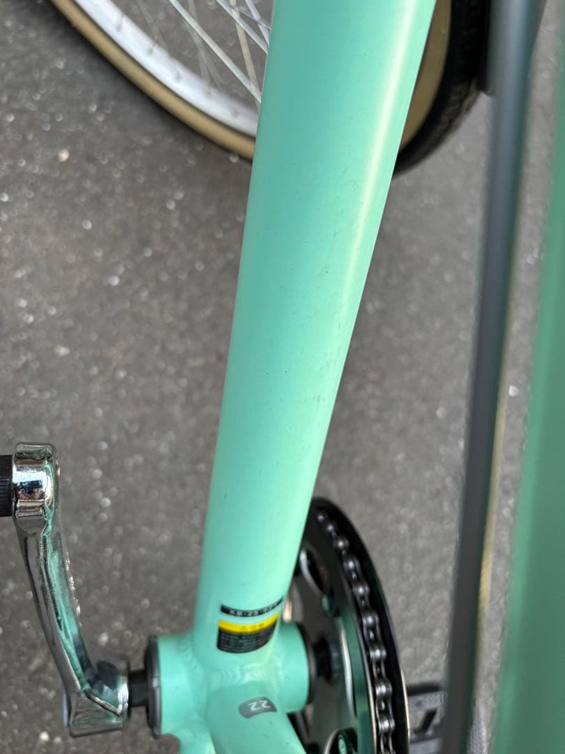 子供用自転車 ミントグリーン フロントバスケット付き