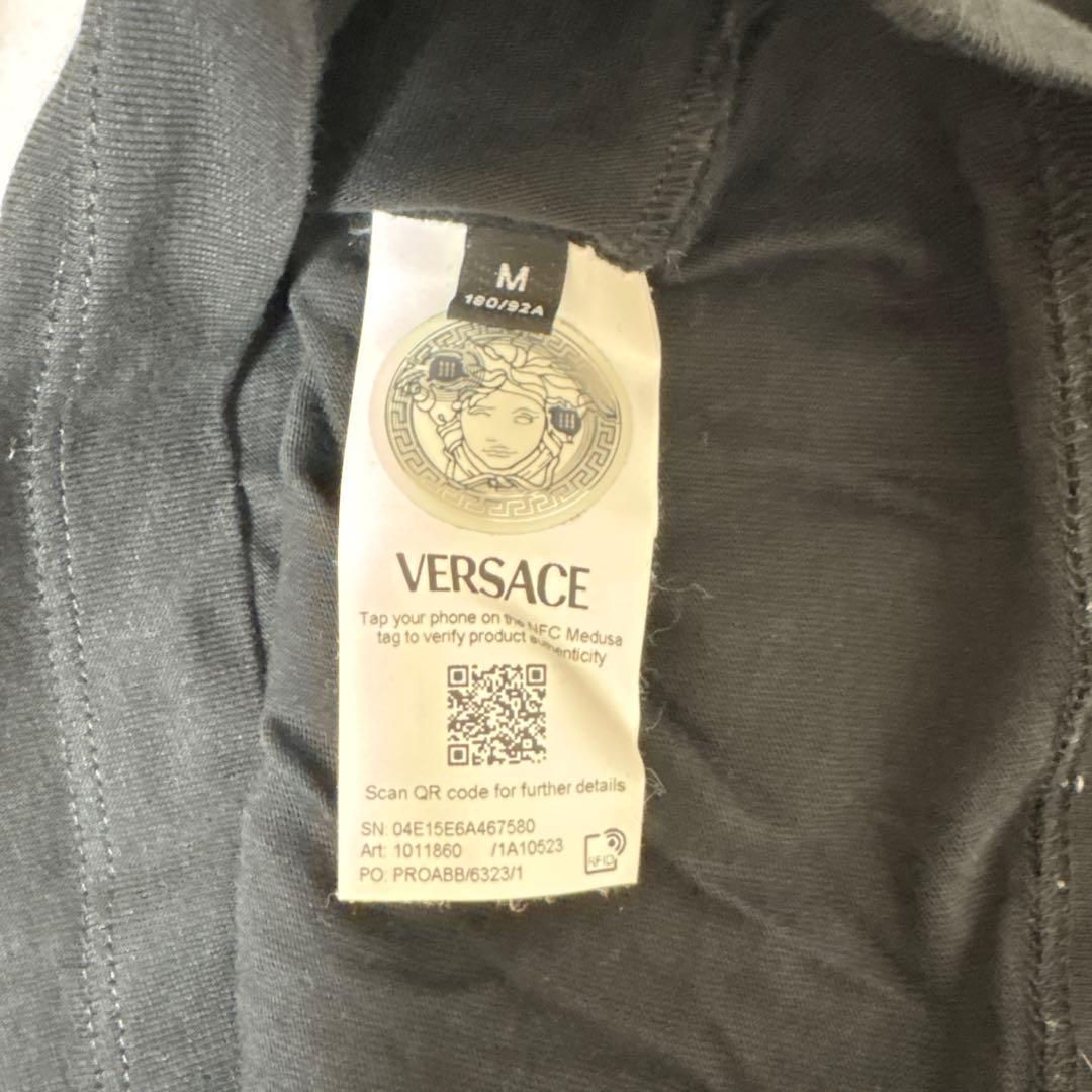 H VERSACE 半袖T 刺繍入り 少しほつれあり