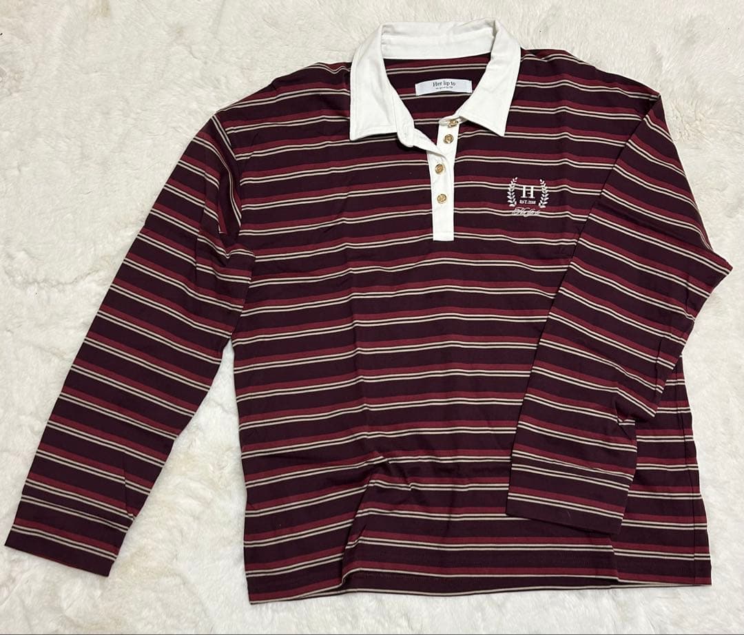 トップス herlipto Laurel Emblem Polo Shirt
