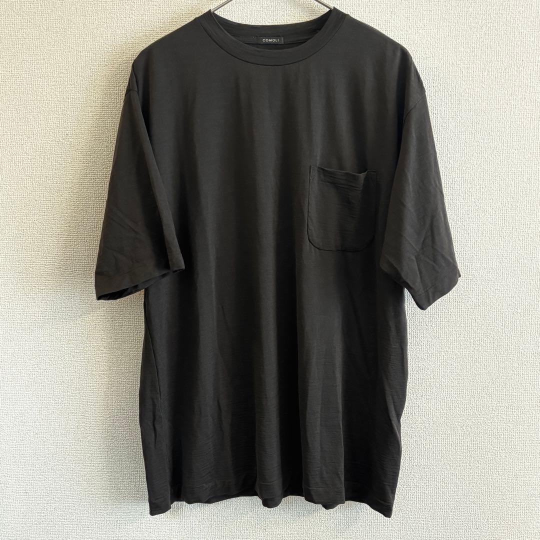 k*_様 23SS COMOLI コモリ サマーウール天竺 Tシャツ （brow