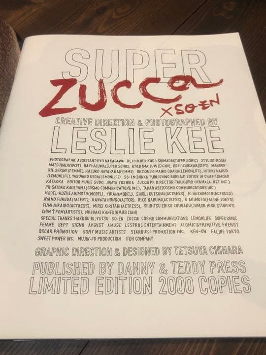 希少! 限定2000部 レスリーキー ズッカ 写真集 SUPER ZUCCa