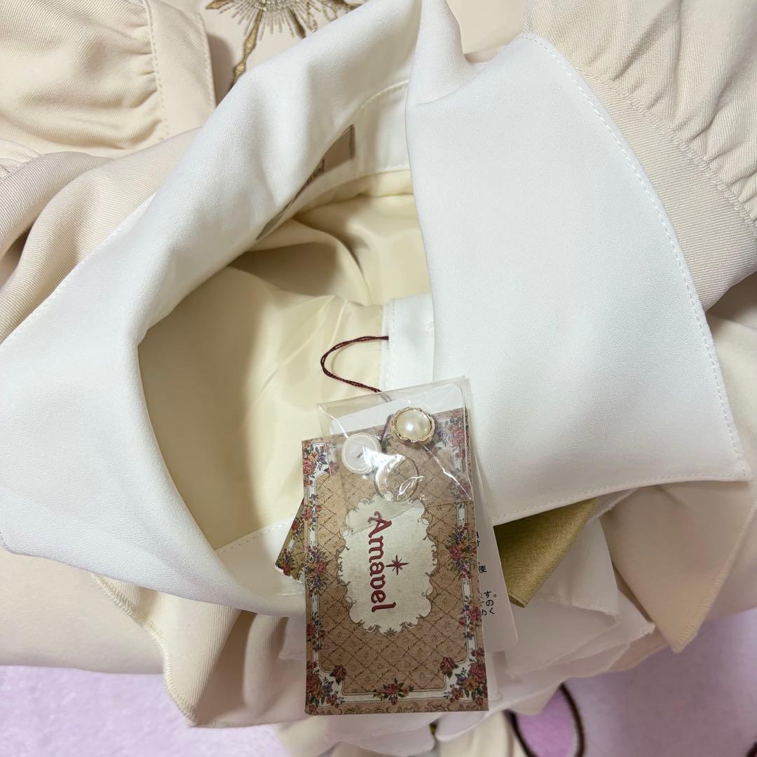 【新品】 Amavel フィッシュテールワンピース アイボリー