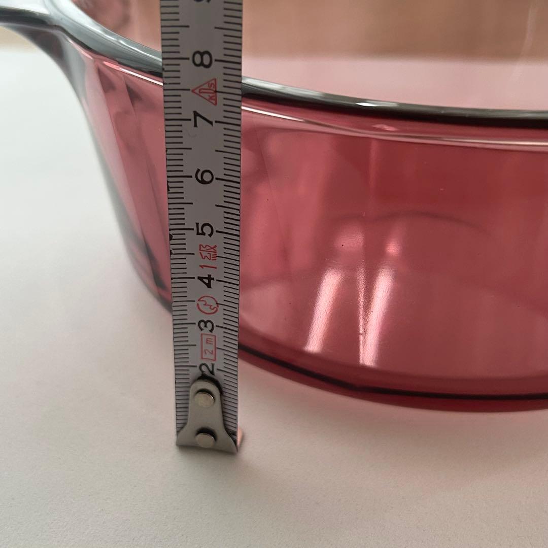 【未使用】ビジョン　コーニング キャセロール　両手鍋　クランベリー　1.25Ｌ