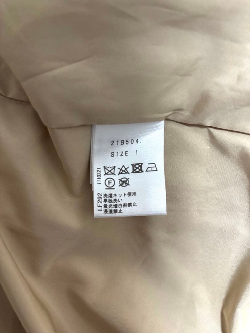 Chesty チェスティ　フラワー プリーツ コート　ワンピース　ベージュ　M