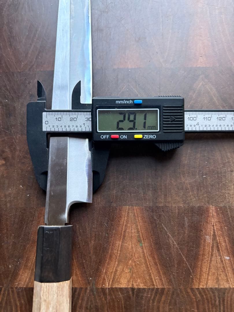 堺打刃物　柳刃　霞　270mm 9寸　包丁　白鋼　和包丁　八角朴柄