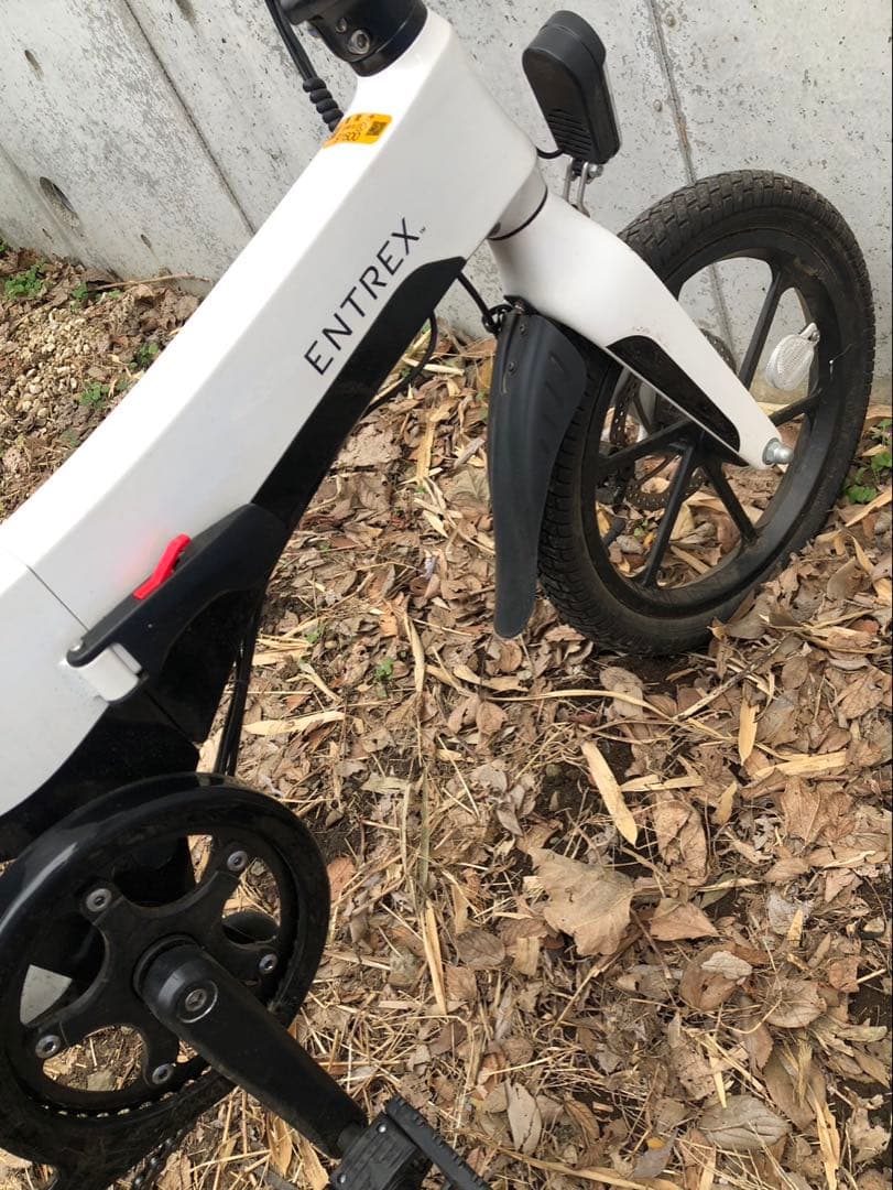 ENTREX 電動アシスト自転車 ホワイト メンテナンス前提