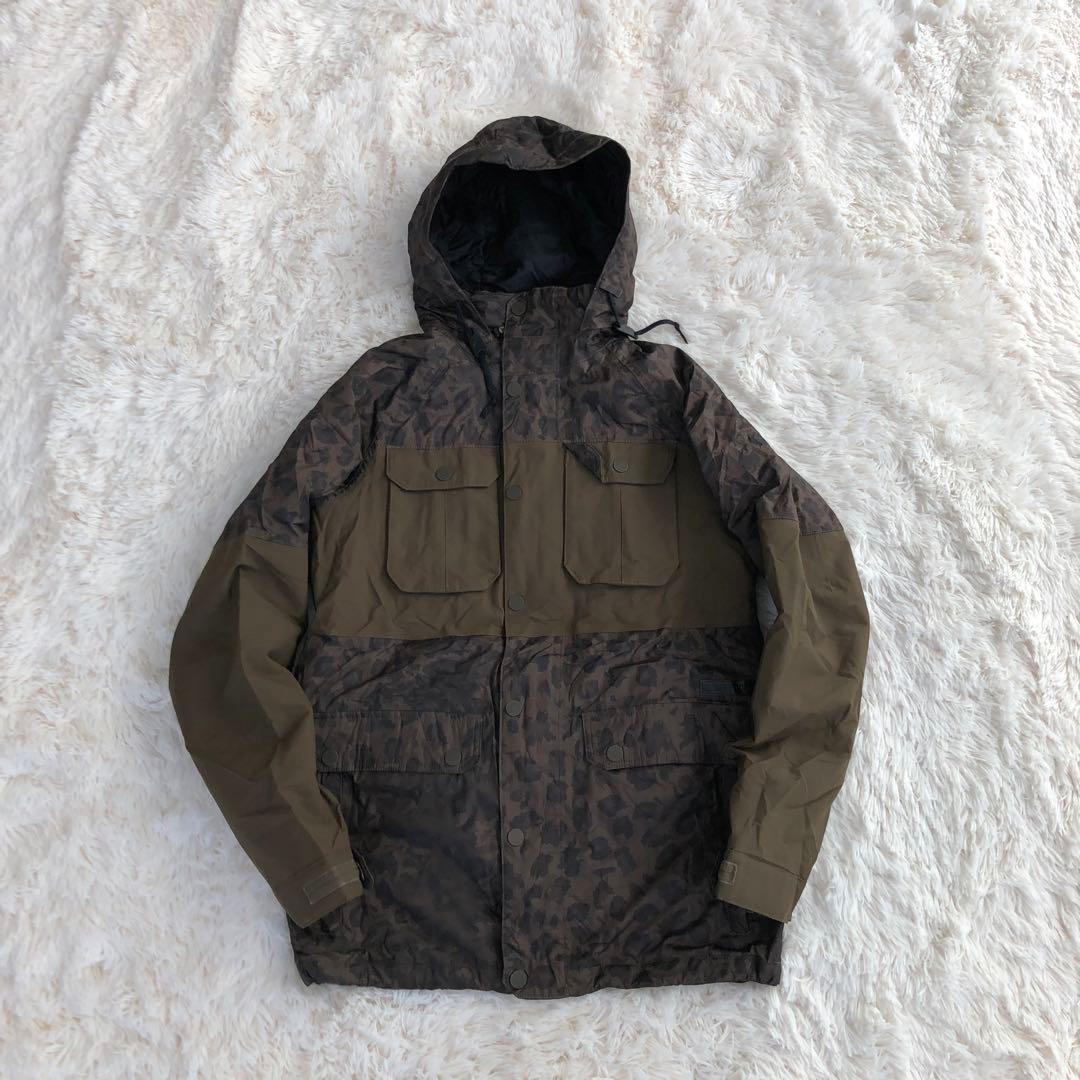 BURTONバートンスノボウェアスノーウェア迷彩オリーブカモフラS