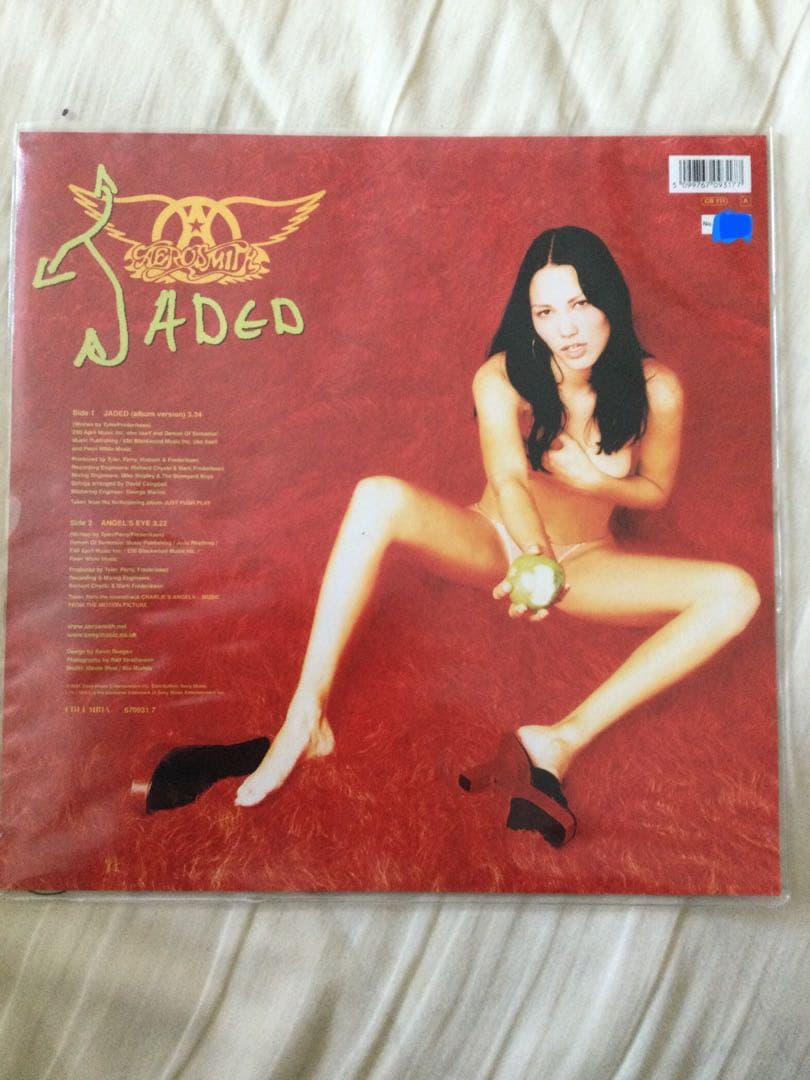 エアロスミス　Aerosmith jaded レコード　7インチ　レア