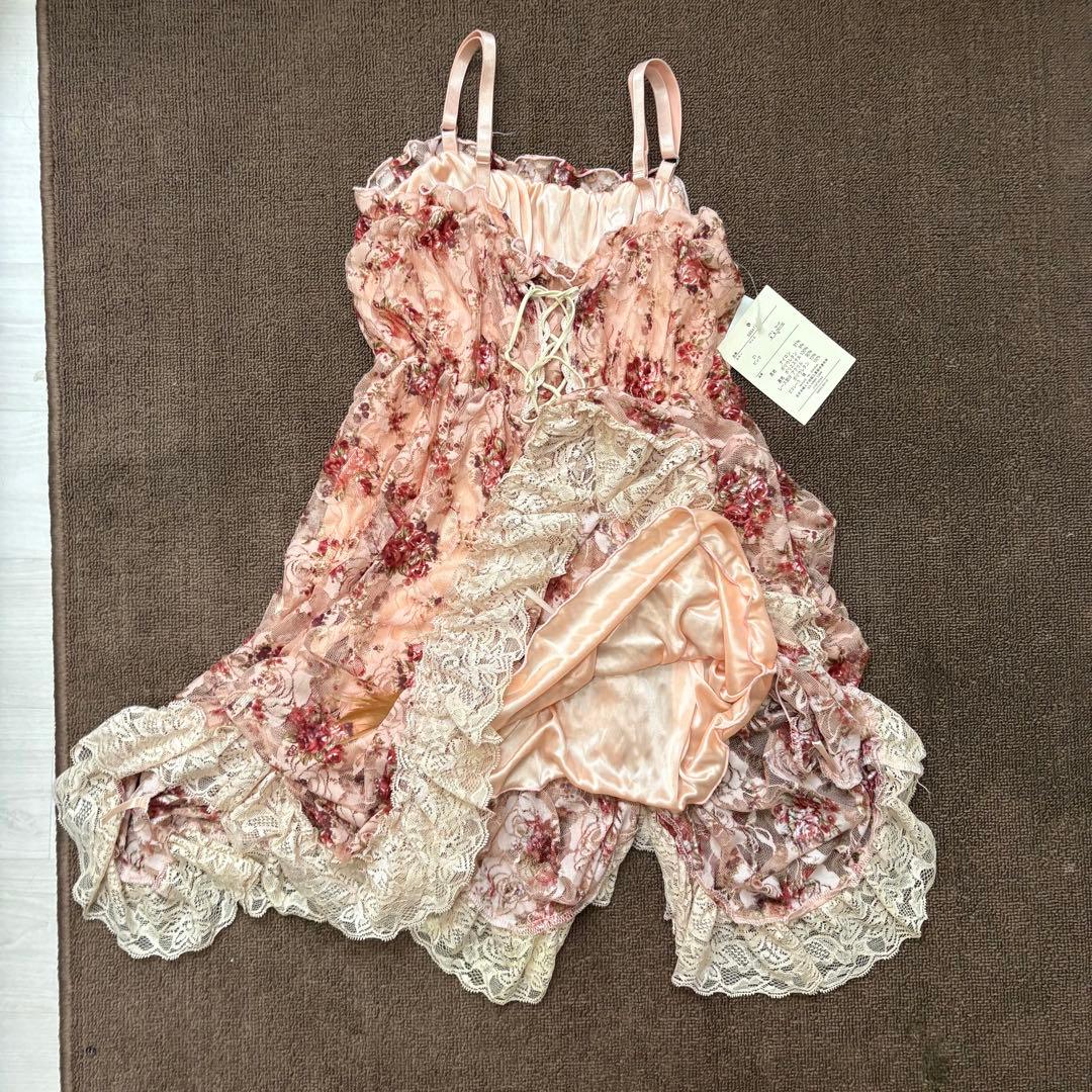 新品タグ M-Ⅱ リズリサ系 花柄レース アシメ キャミソール