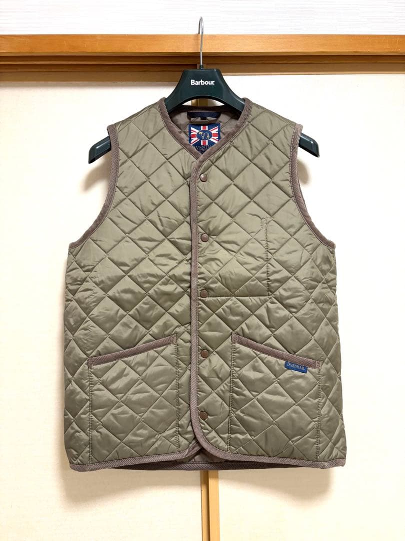 p*n様 LAVENHAM メンズ　ジレ　サイズL KHAKI BEIGE