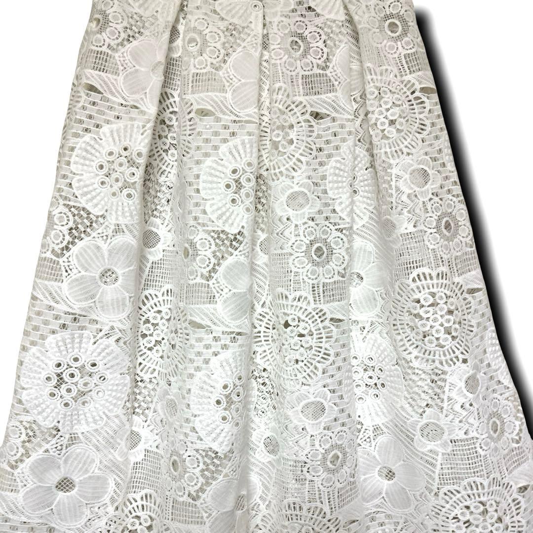 【未使用級】IENA Luana コットンレース 巻きスカート インド綿