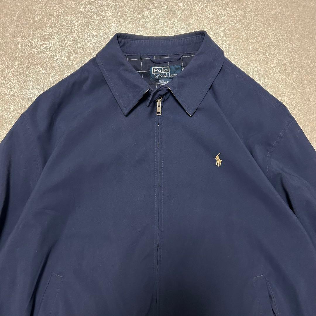 美品Polo by Ralph Lauren90sスイングトップポニー刺繍短丈L