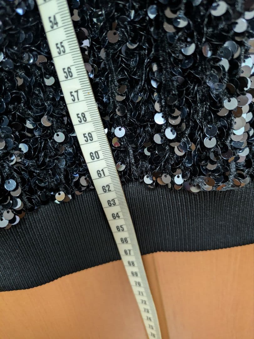 新品未使用品）ZARA (ザラ) のスパンコールボンバージャケット
