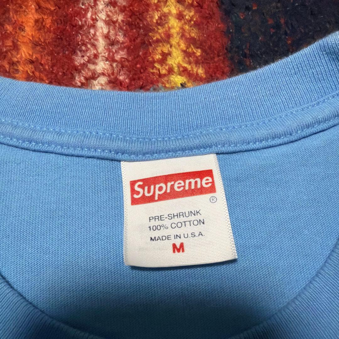 Supreme Varsity Tee Bright Blue 青色　ブルー M