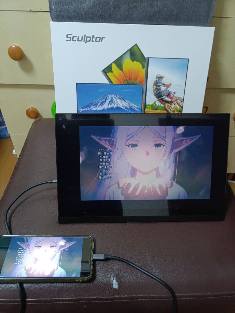 4K Sculptor モバイルディスプレイ MU140LA　モバイルモニター