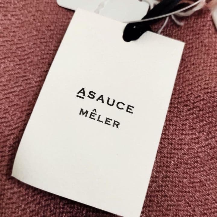 新品タグ付き ASAUCE MELER アソースメレ シルクリネン 大判ストール
