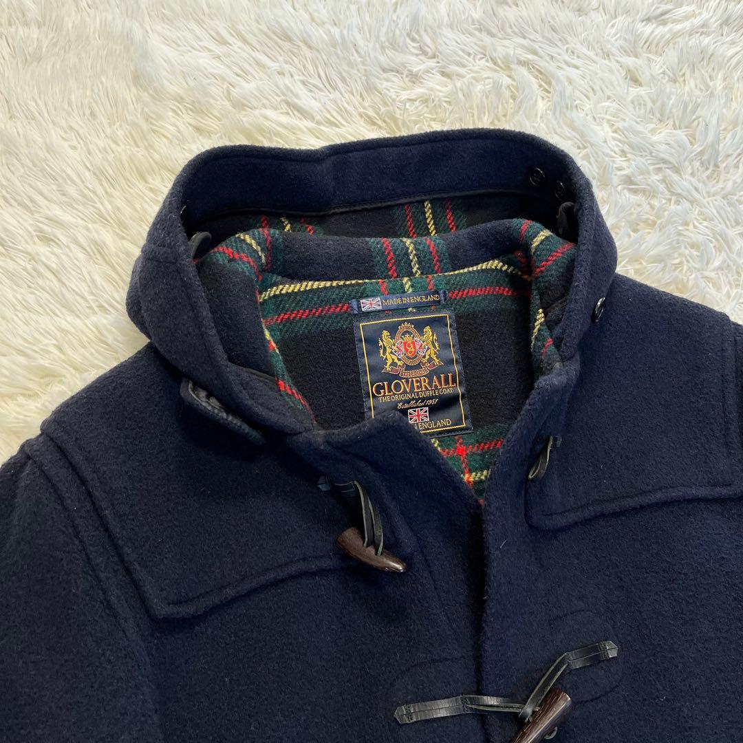 英国製✨グローバーオール　クラシック ダッフルコート 裏地チェック　L〜XL