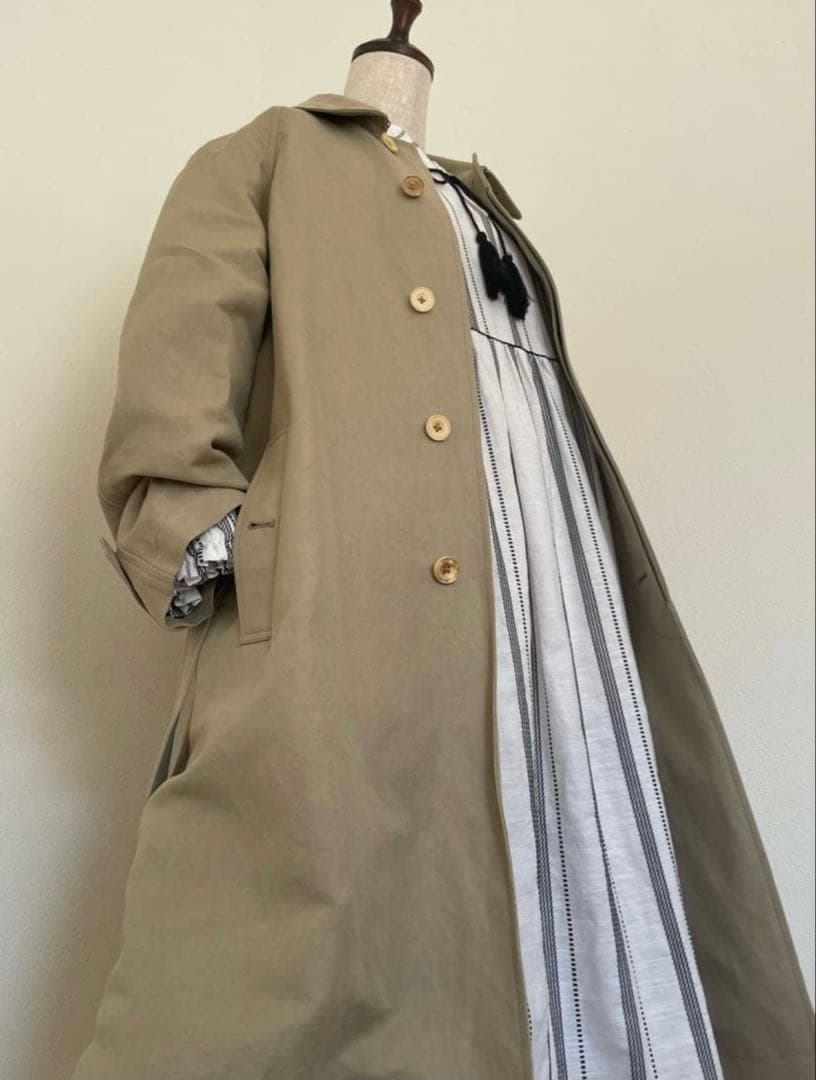 ❗️お値下げ❗️美品【ラルフローレン】リネンコットンステンカラーコート