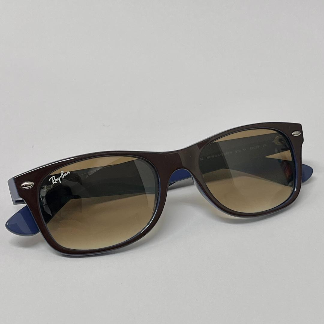 RayBan サングラス NEW WAYFARER ネイビー/ブラウン